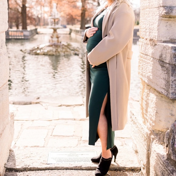 Evergreen Maternity Dress Bodycon Medium - Picture 4 of 4